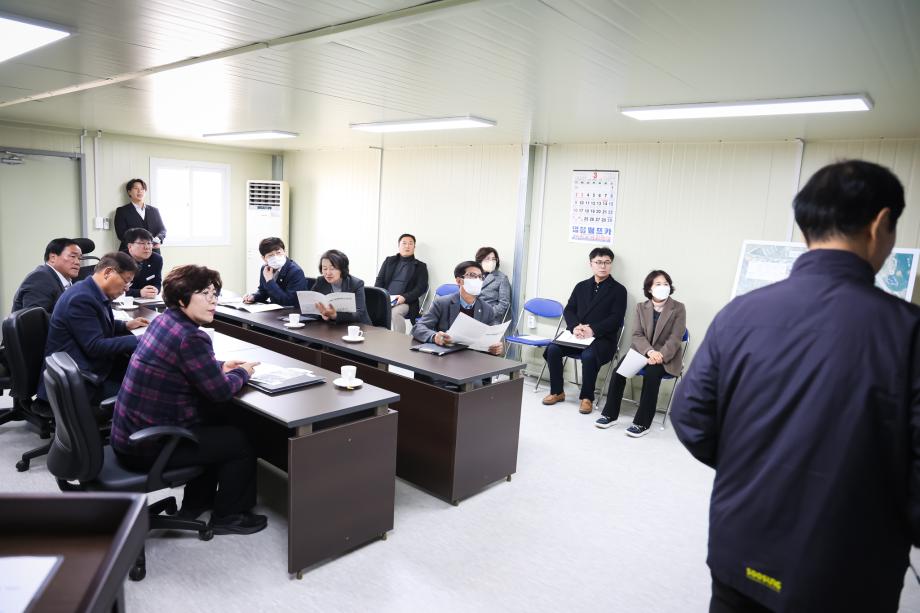 주요사업장답사(산정천 자연재해위험 개선지구 정비 사업)(3.17) 이미지